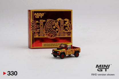 Mini GT Land Rover Defender 90 Pickup 2022 Chinese New Year Hong Kong Exclusive MGT00330-R