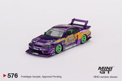 Mini GT LB-Super Silhouette Nissan S15 SILVIA #555 2022 Formula Drift Japan MGT00576