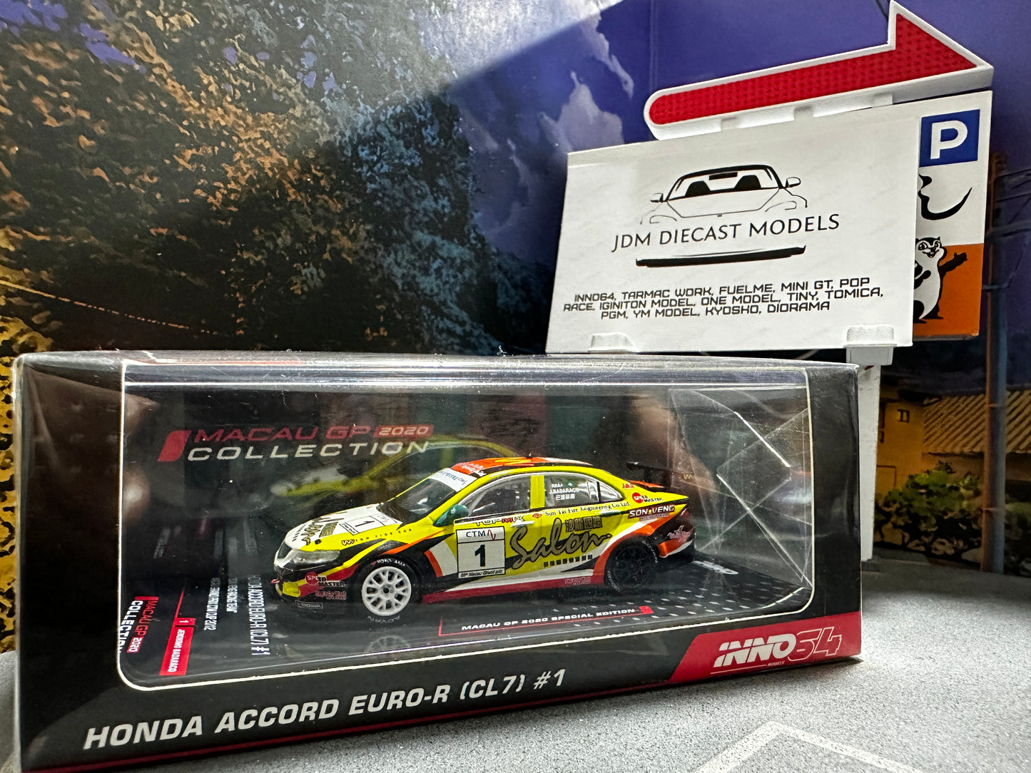 Inno64 Honda Accord Euro-R CL7 #1 Son Veng Racing Team Macau Grand Prix CTM Cup 2012 Jeronimo Badaraco IN64-CL7-MGP20JB