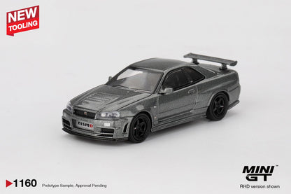 Mini GT Nissan Skyline GT-R NISMO BCNR34 CRS Version Dark Metal Grey  MGT01160