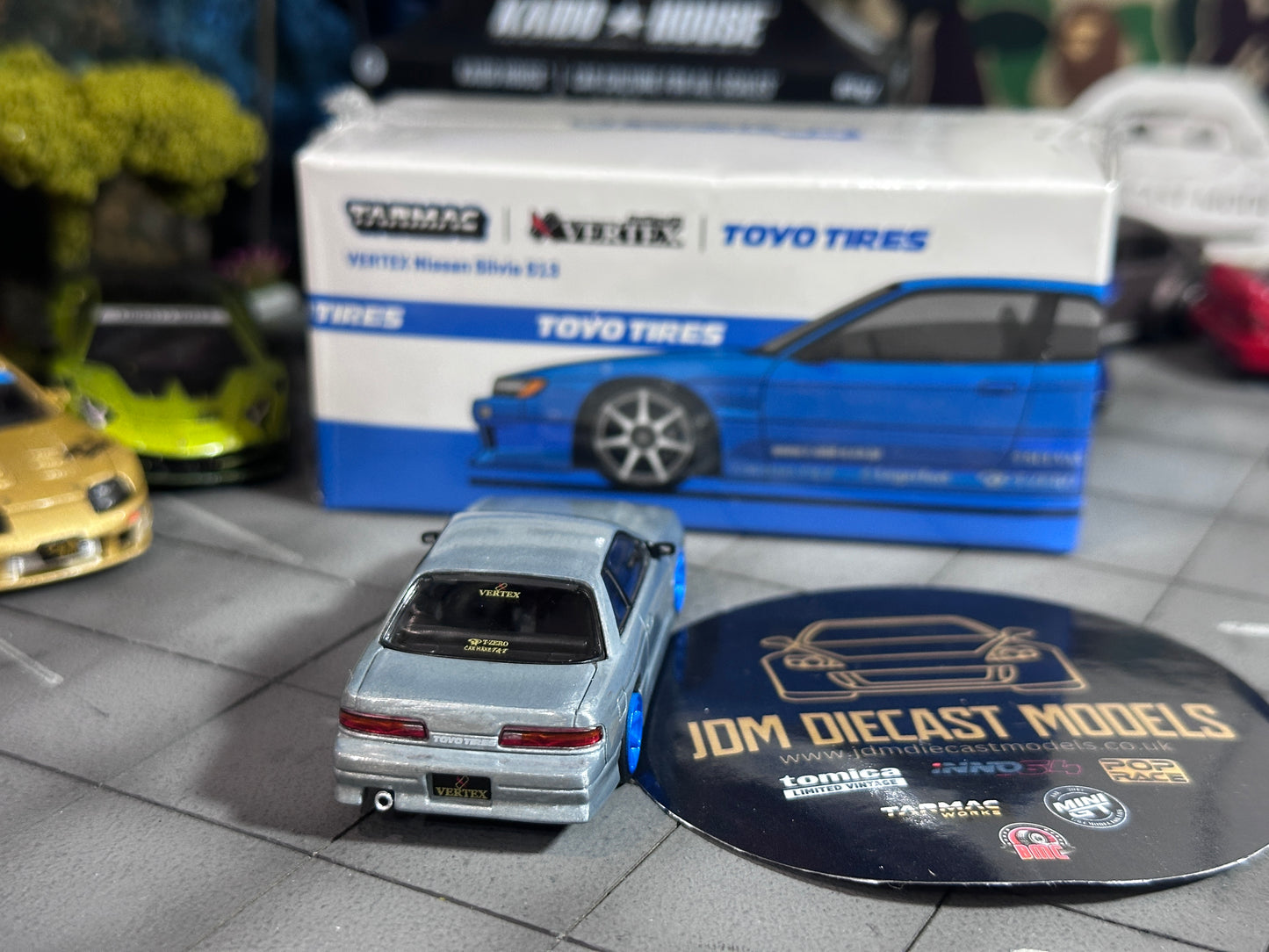 [Chase] Tarmac Works VERTEX Nissan Silvia S13 Blue Metallic Toyo Tires T64G-025-BL
