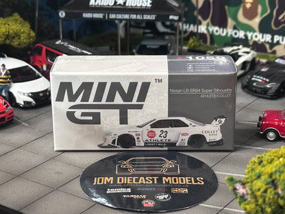Mini GT Nissan LB-ER34 Super Silhouette ATHLETE/COLLET MGT01059