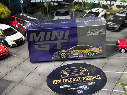 Mini GT LB-Super Silhouette Nissan S15 SILVIA #555 2022 Formula Drift Japan MGT00576