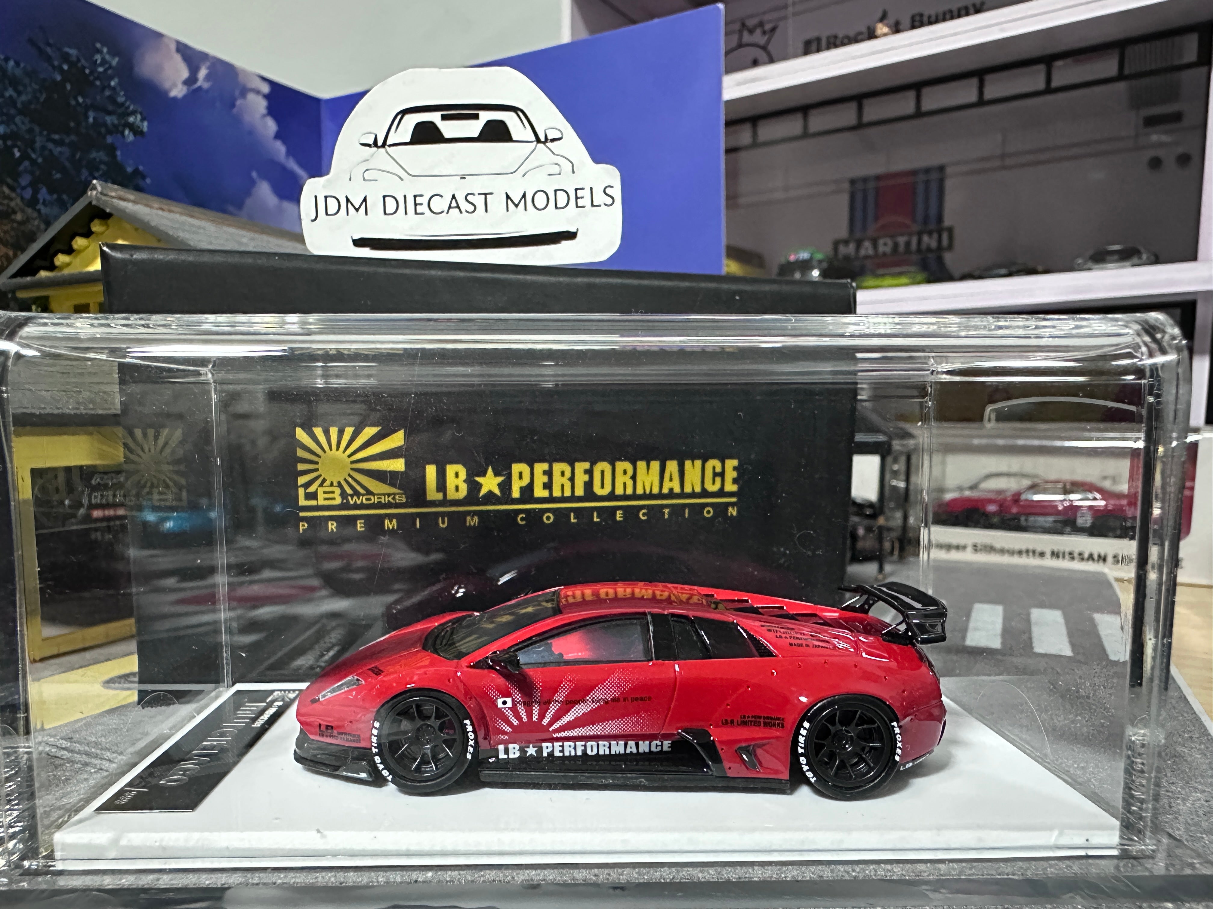 LB PERFORMANCE 1:64 LIBERTY WALK LB-WORKS Murcielago LP670 Red Resin R ...