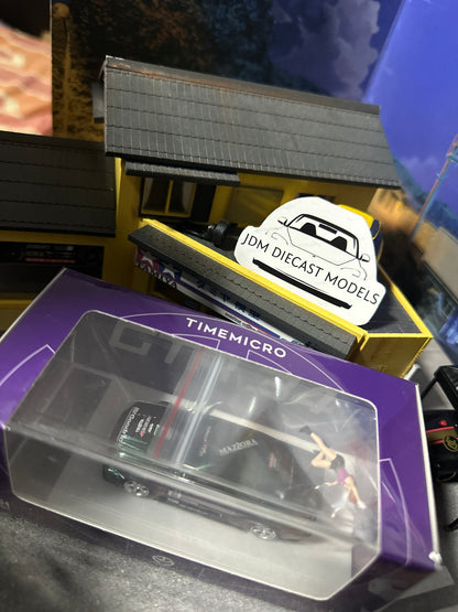 TimeMicro 1/64 Nissan GTR R34 Chameleon Purple with figure