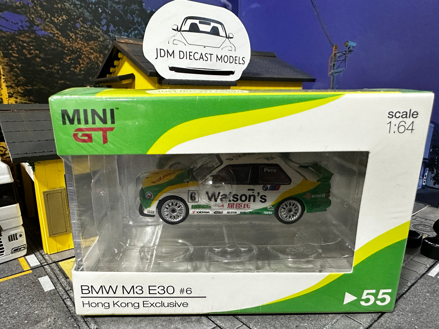 Mini GT BMW M3 (E30) #6 Watson's Team Schnitzer 1991 Guia Race of Macau / Winner MGT00055-L