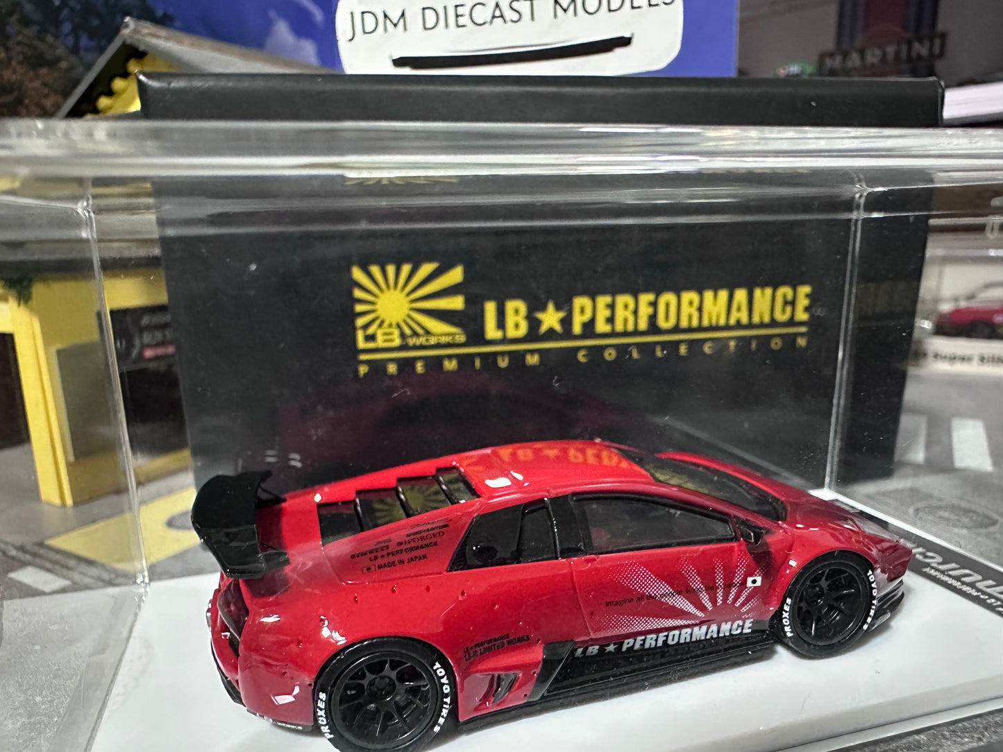 LB PERFORMANCE 1:64 LIBERTY WALK LB-WORKS Murcielago LP670 Red Resin Rare 035/999pcs