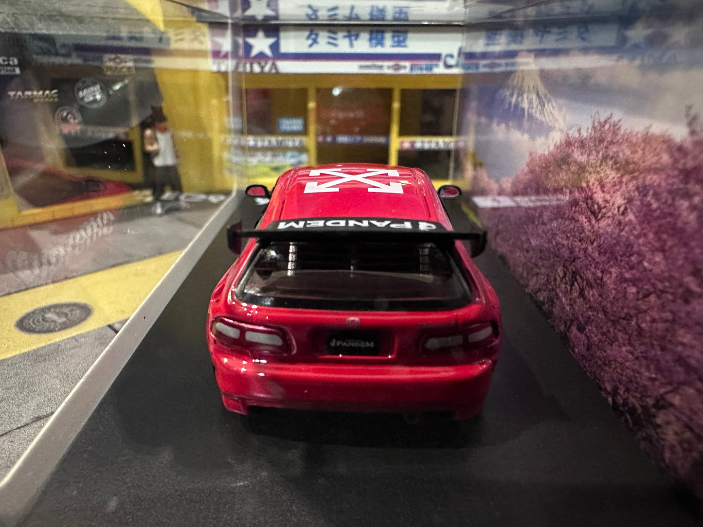 Fuji Honda Civic EG6 Pandem Rocket Bunny Supreme Red