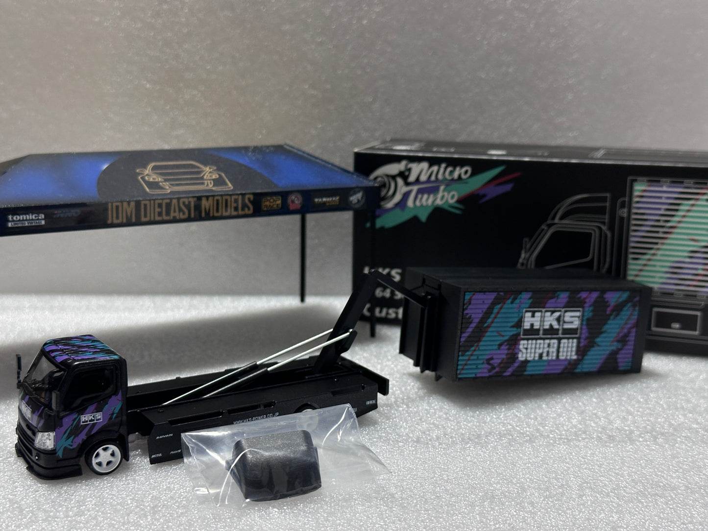 Micro Turbo HKS Custom Tow Truck Classic Black Limited Edition MT6404B7