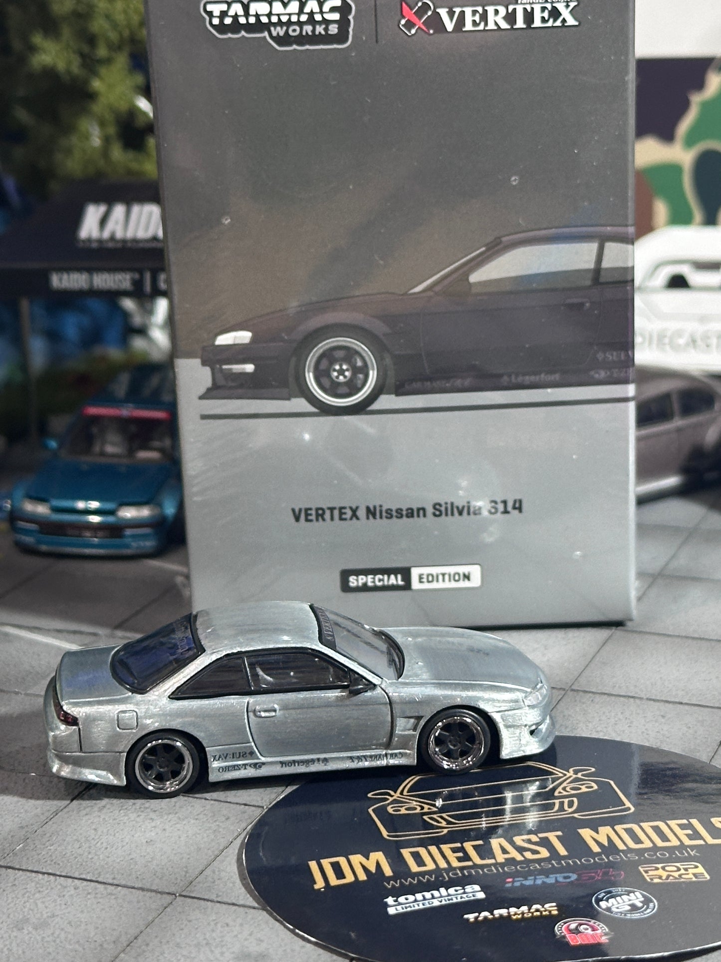 [Chase] Tarmac Works VERTEX Silvia S14 Nissan Silvia Matte Black Taiwan Exclusive Limited