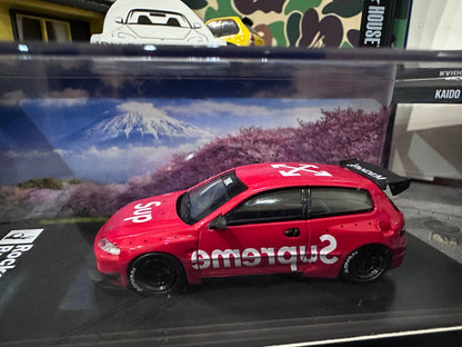 Fuji Honda Civic EG6 Pandem Rocket Bunny Supreme Red
