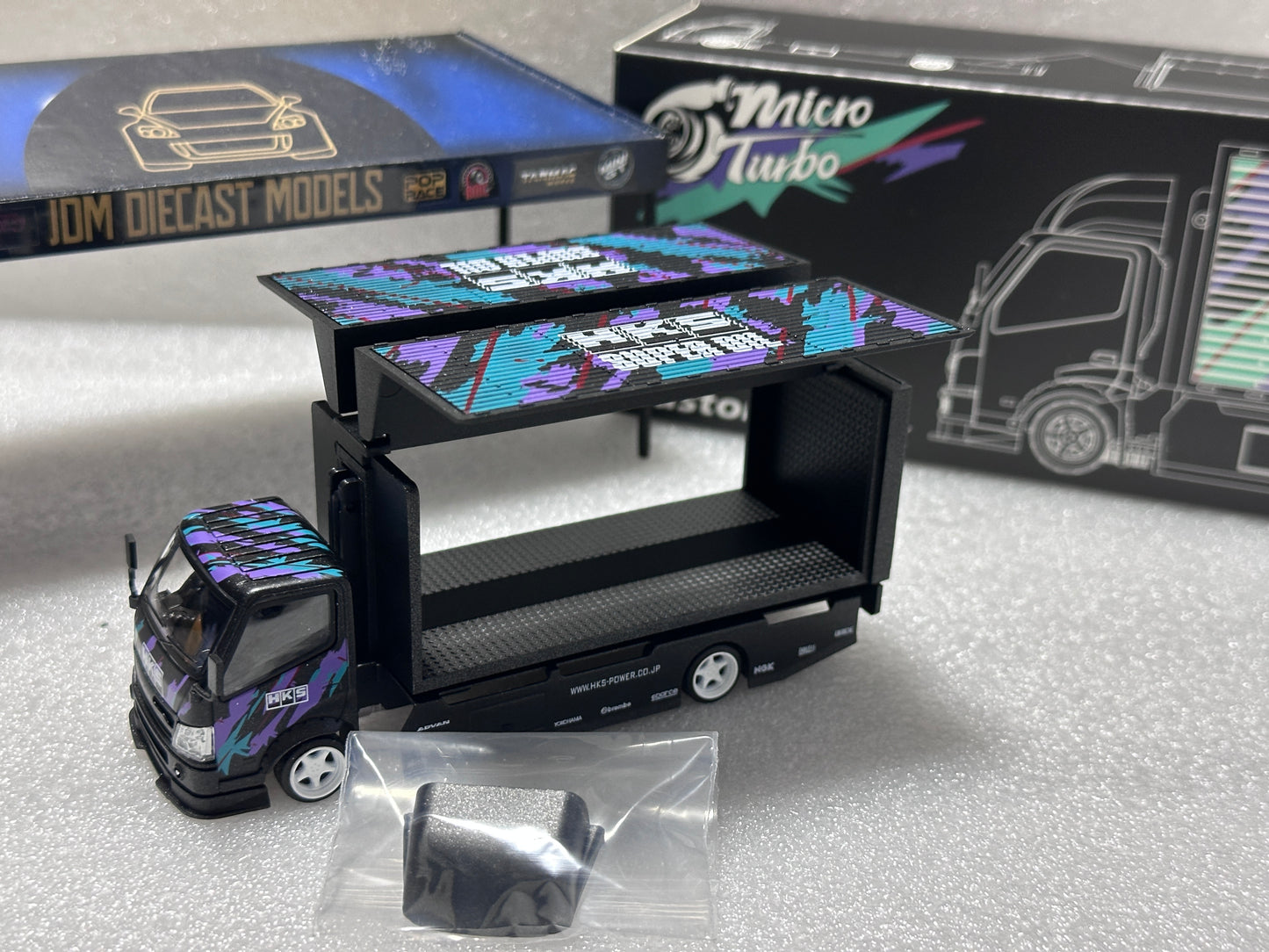 Micro Turbo HKS Custom Tow Truck Classic Black Limited Edition MT6404B7