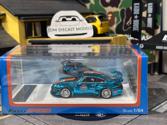 Fast Speed RWB 993 GT Chrome Gulf comes with extra sets of Wheels