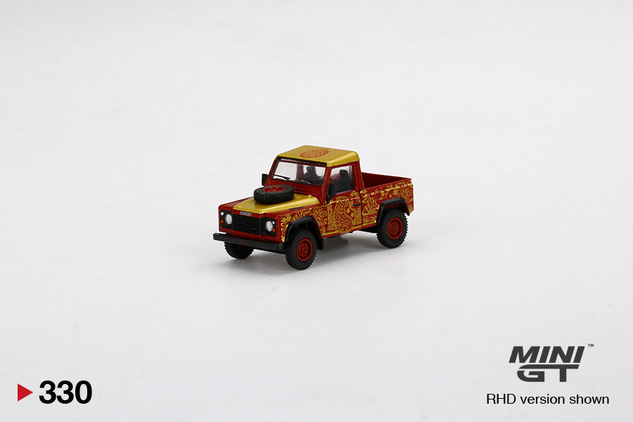 Mini GT Land Rover Defender 90 Pickup 2022 Chinese New Year Hong Kong Exclusive MGT00330-R