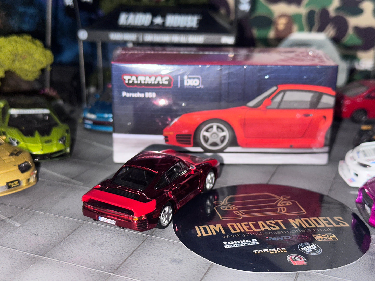 [Chrome Chase] Tarmac Works Porsche 959 (Red) T64G-068-RE