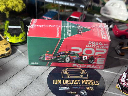 PopRace PR640301 Mazda 787b 1991 Le Mans 24Hrs WINNER Removeable Front and Rear Cover, Detailed Engine