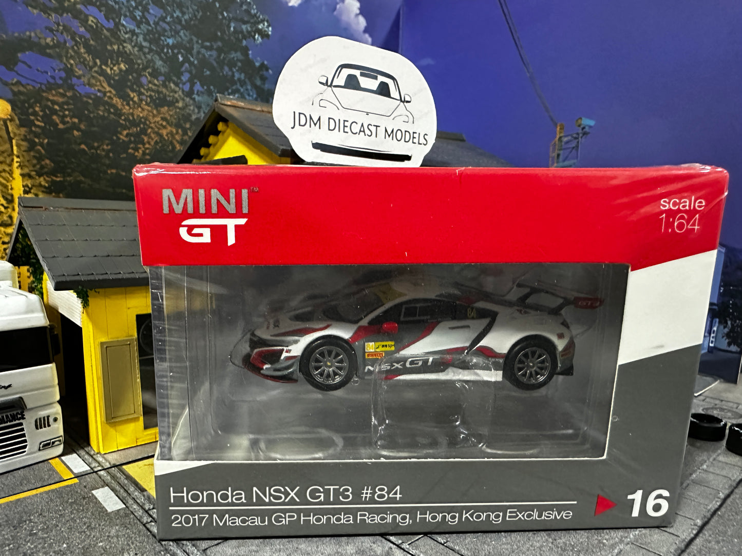 Mini GT Honda NSX GT3 #84 2017 Macau GP Honda Racing, Hong Kong Exclusive MGT00016