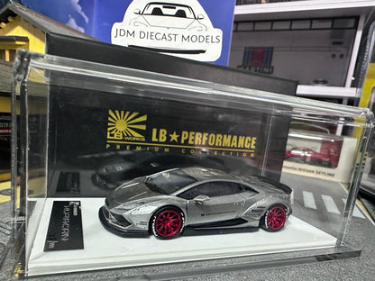 LB PERFORMANCE 1:64 LIBERTY WALK LB-WORKS Huracan LP610 Chrome Resin