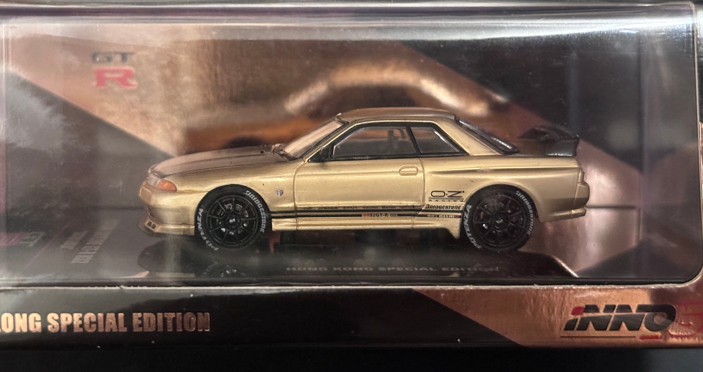 Inno64 Nissan Skyline GT-R R32 Rose Gold Hong Kong Special Model IN64-R32-SGHS