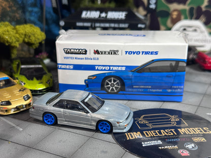 [Chase] Tarmac Works VERTEX Nissan Silvia S13 Blue Metallic Toyo Tires T64G-025-BL