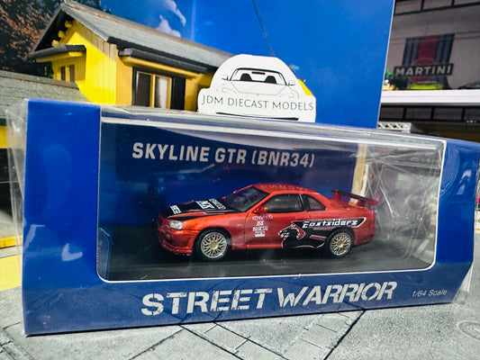 Street Warrior Nissan Skyline GT-R R34 NFS Orange