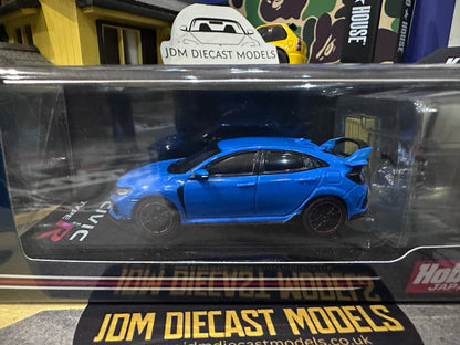 Hobby Japan Honda CIVIC TYPE R FK8 2020 with Engine Display Model Racing Blue HJ642055ABL