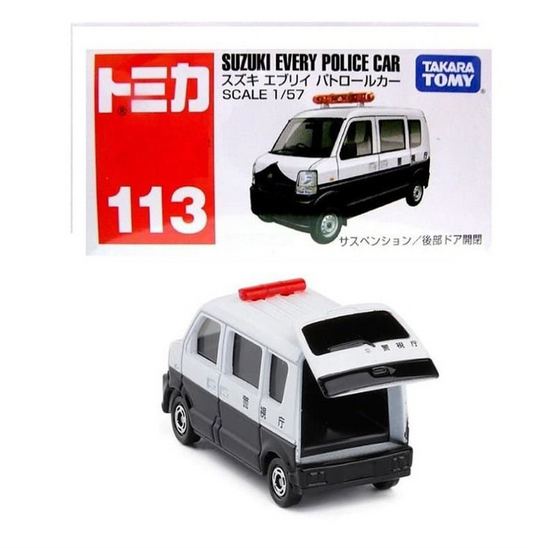 Takara Tomy Tomica No. 113 Suzuki Every Police Car