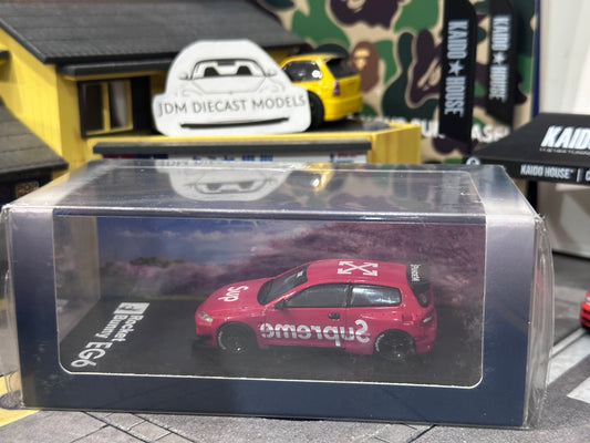 Fuji Honda Civic EG6 Pandem Rocket Bunny Supreme Red