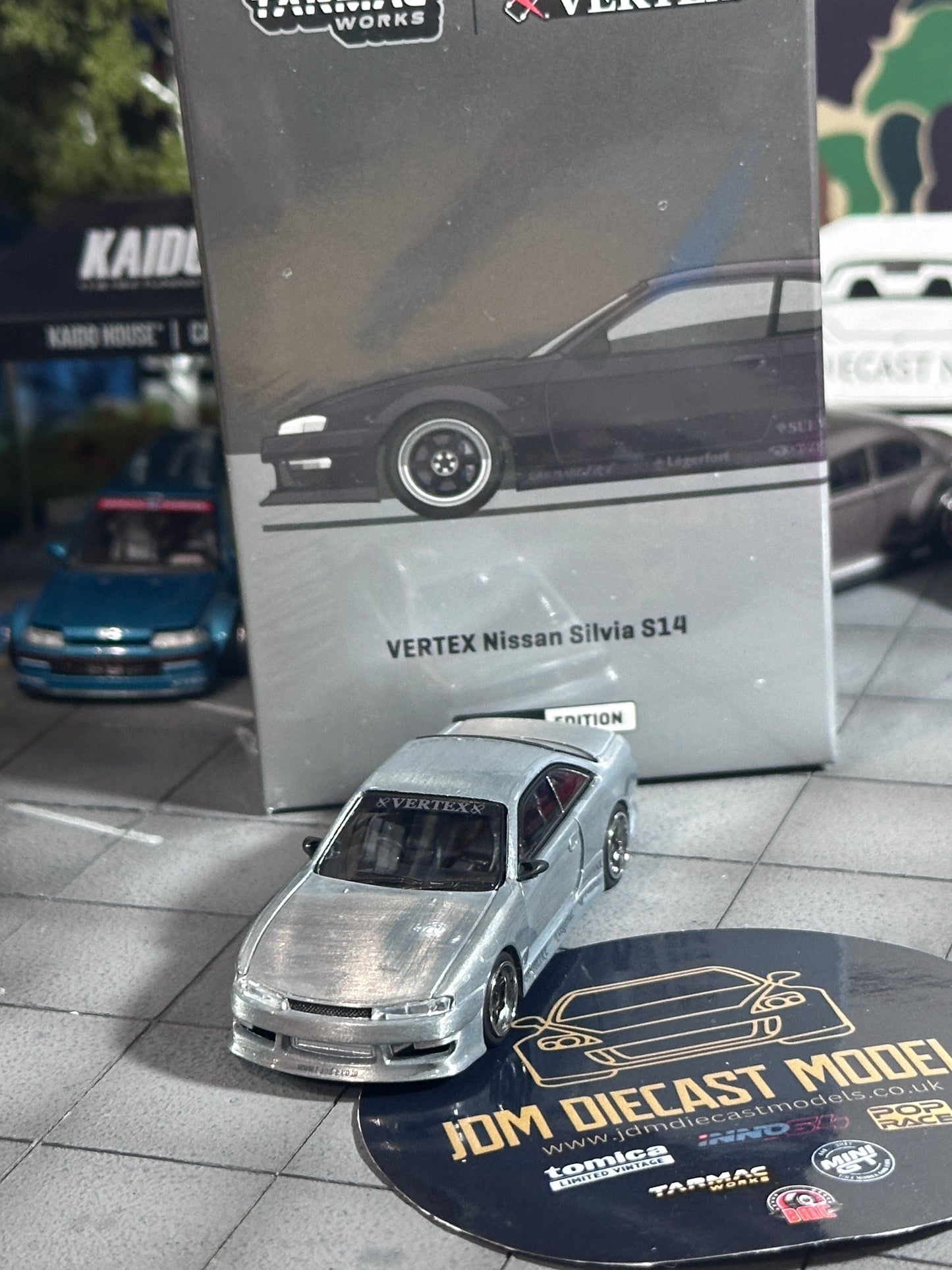 [Chase] Tarmac Works VERTEX Silvia S14 Nissan Silvia Matte Black Taiwan Exclusive Limited
