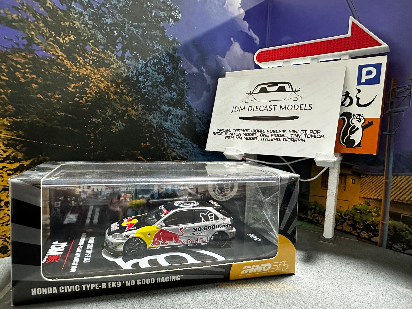 Inno64 Honda Civic Type-R EK9 No Good Racing Osaka Auto Messe 2020 Silver IN64-EK9-JDM11