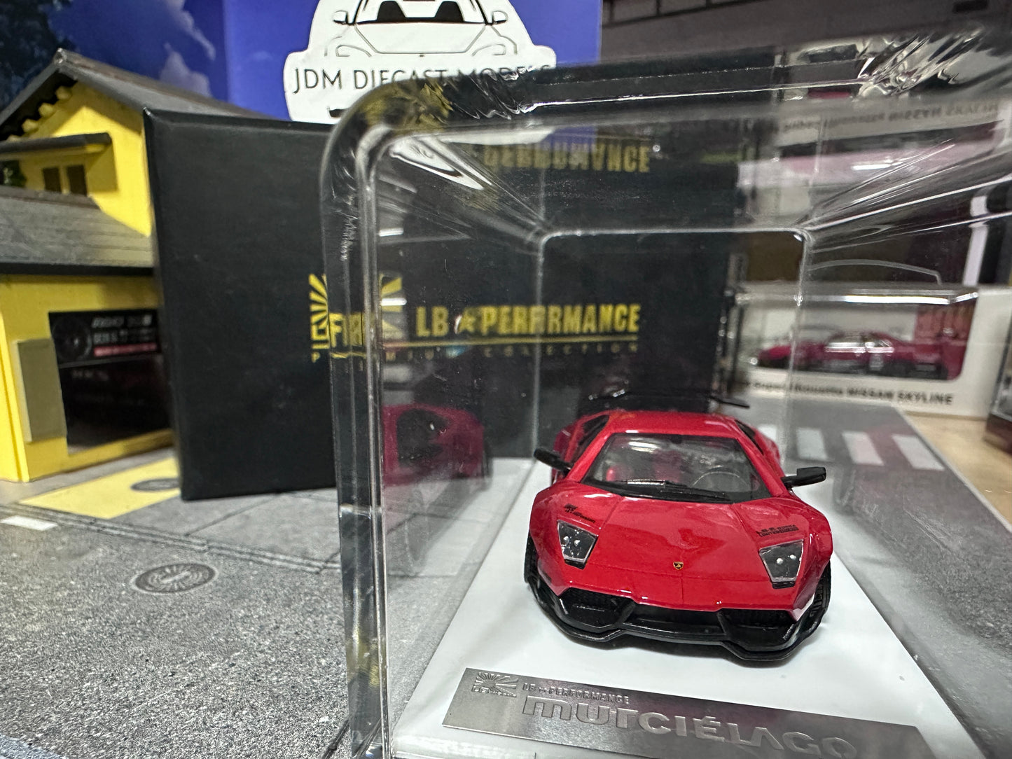 LB PERFORMANCE 1:64 LIBERTY WALK LB-WORKS Murcielago LP670 Red Resin Rare 035/999pcs