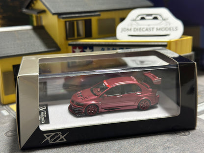 ERROR 404 1/64 MITSUBISHI LANCER EVO IX VOLTEX RED CARBON ( Rare limited 299)
