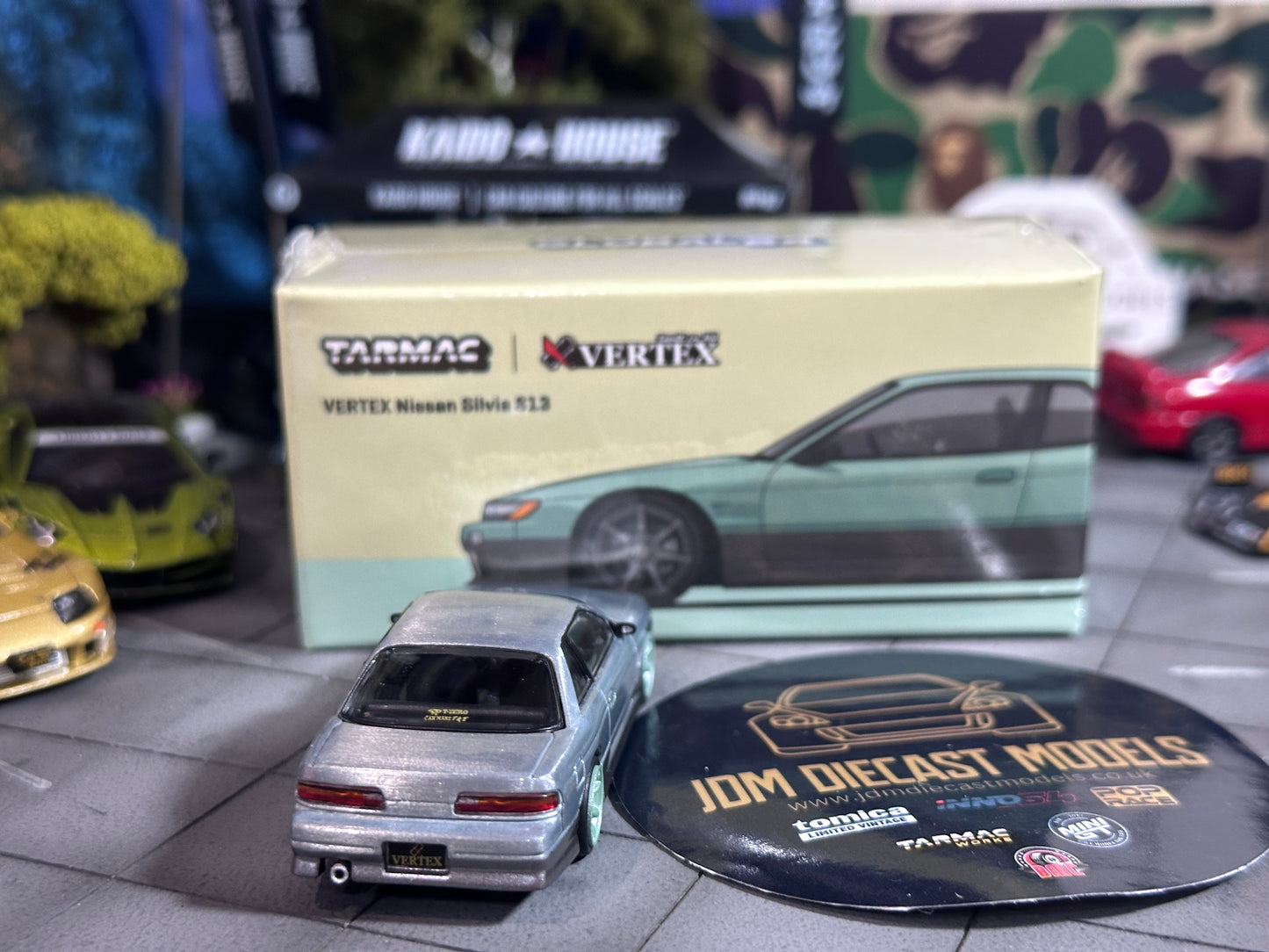 [Chase] Tarmac Works VERTEX Nissan Silvia S13 Green/Grey T64G-025-GR