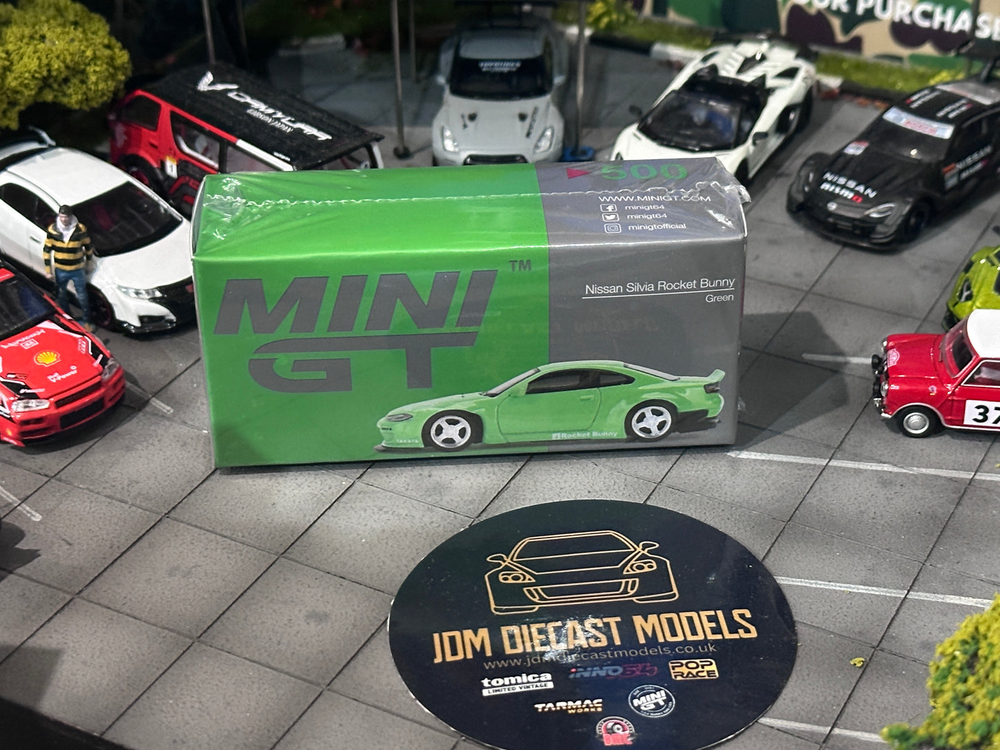Mini GT Nissan Silvia (S15) Rocket Bunny (Green) MGT00500