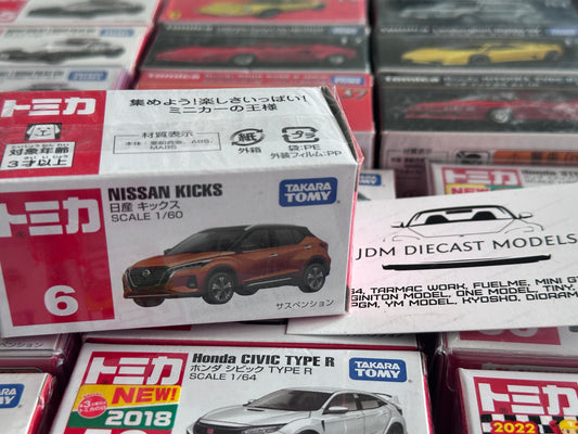Takara Tomy Tomica No. 6 Nissan KICKS Orange
