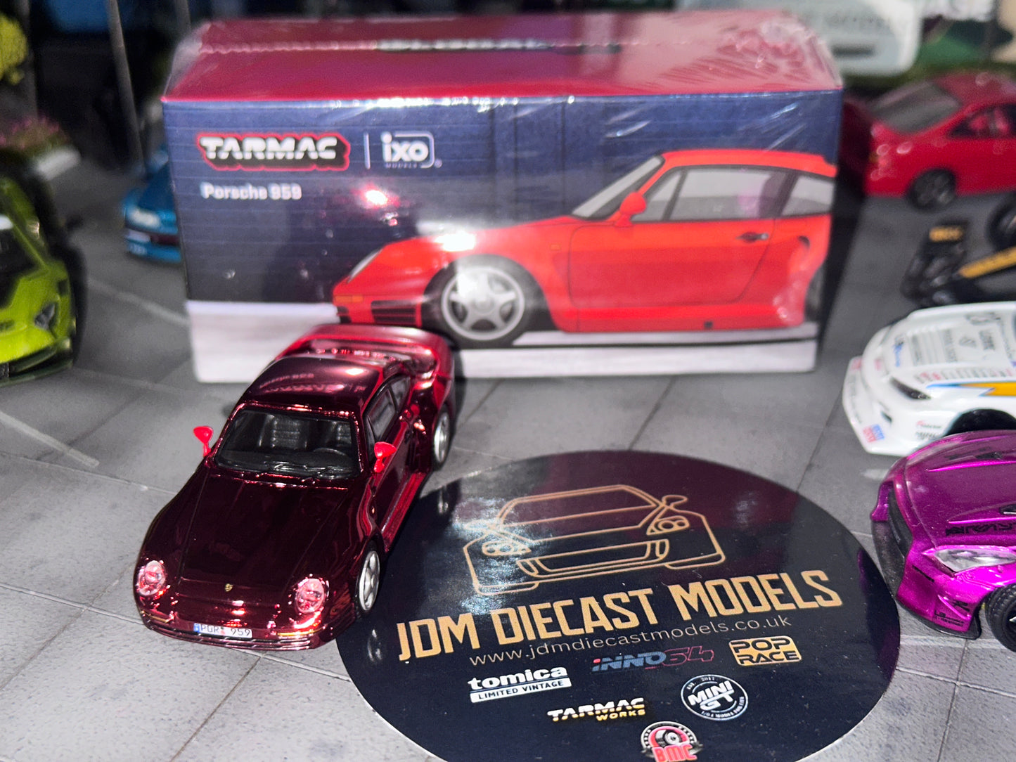 [Chrome Chase] Tarmac Works Porsche 959 (Red) T64G-068-RE