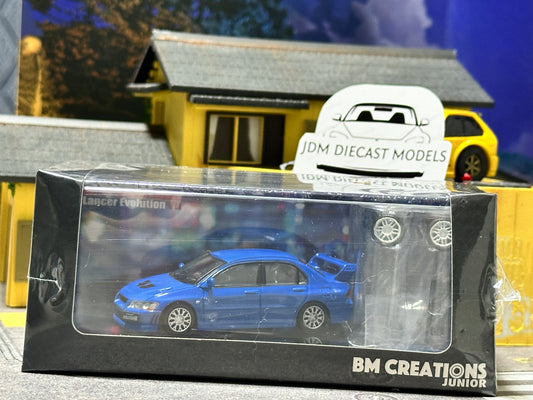 BM Creations Mitsubishi Lancer Evolution VII Blue 64B0088