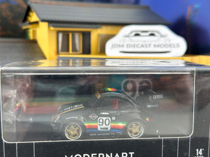 MODERNART BLACK/DECALS DWARFED 993 TURBO RWB APPLE PORSCHE WITH FIGURINE