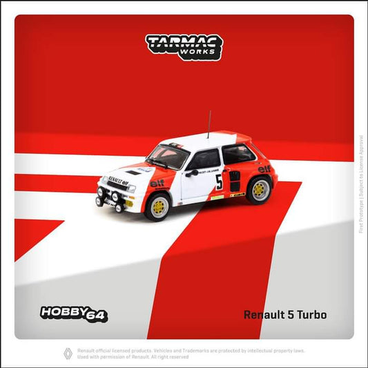 Preorder April 2023 Tarmac Works Renault 5 Turbo Rallye du Var 1982
Alain Prost / Jean-Marc Andrié
 £21.99