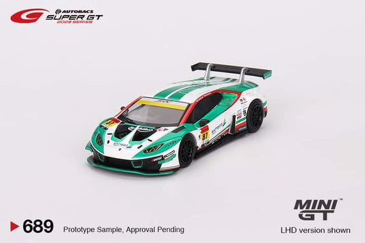 Preorder MiniGT Japan Super GT Series Lamborghini Huracán GT3 EVO #87 "Bamboo Airways Lamborghini GT3" JLOC