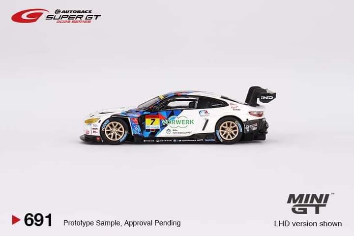 Preorder MiniGT Japan Super GT Series BMW M4 GT3 #7 "Studie BMW M4" BMW M Team Studie x CRS