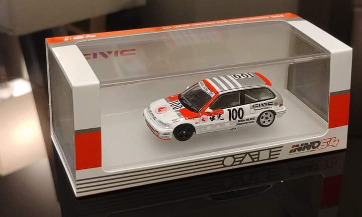 Inno64 Honda Civic EF3 Gr.A #100 Idemitsu Motion - JTC 1989 First Ever Inno Model
