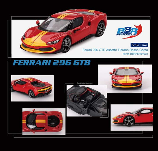 BBR Ferrari 296 GTB Assetto Fiorano Rosso Corsa