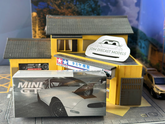MINI GT Mazda Miata MX-5 (NA) Tuned Version Classic White - Fred's Garage TW MGT00270-L