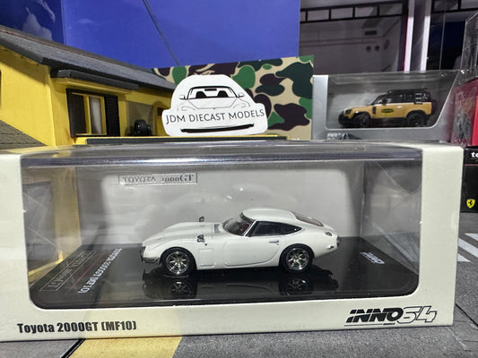 Inno64 Toyota 2000GT MF10 Pegasus White