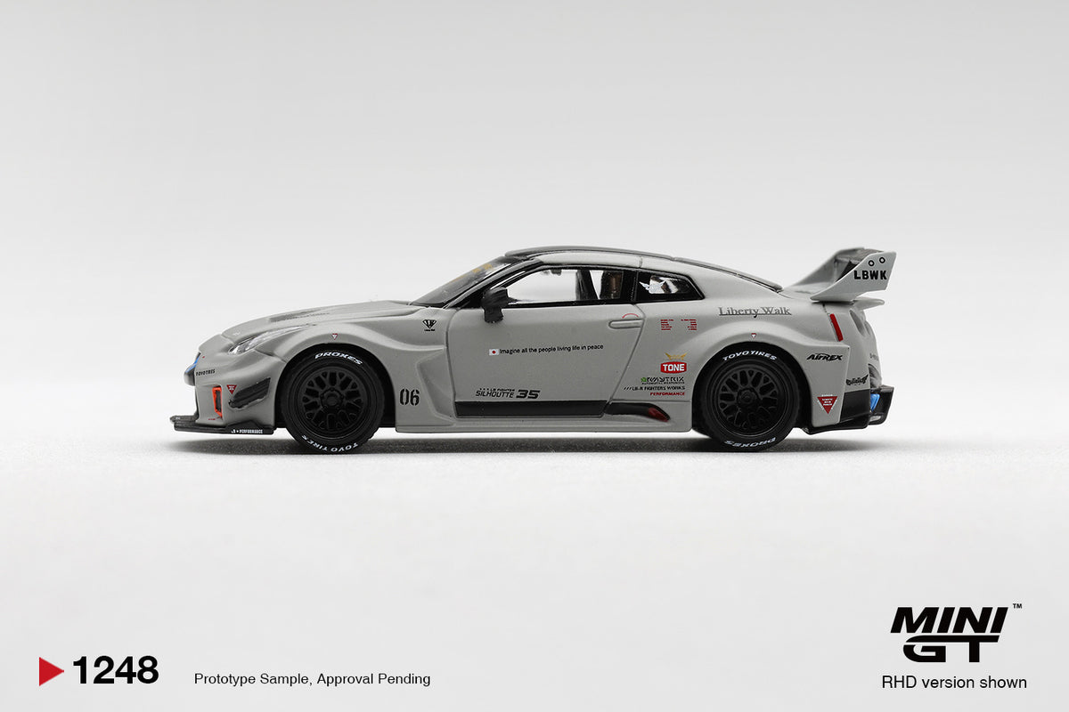 Mini GT NISSAN LB-Silhouette WORKS GT 35GT-RR Ver.1 Matt Grey MGT01248