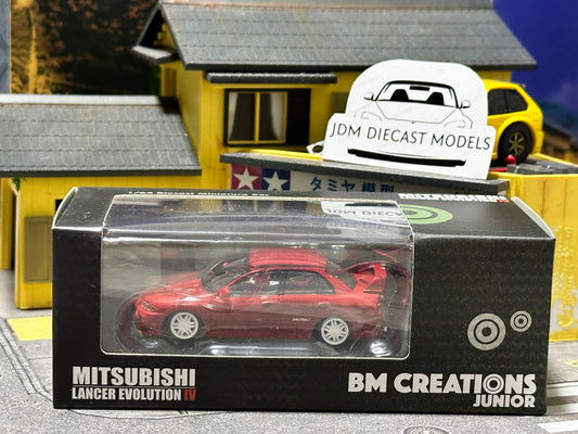 BM Creations Mitsubishi Lancer Evolution IV Red 64B0096