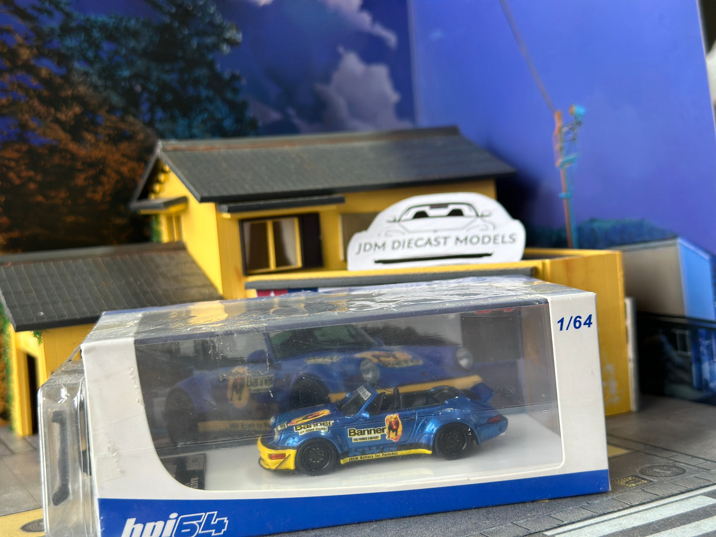HPI RWB Porsche 911 (964) Cabriolet Blue