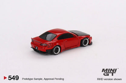 Mini GT Nissan Silvia (S15) Rocket Bunny Red RHD 2023 Taiwan Exclusive MGT00549