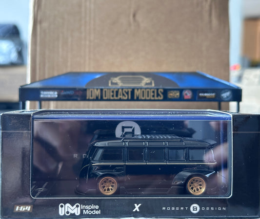 Inspire Model Volkswagen Kombi Camper Van Black and Green Robert Design-Model